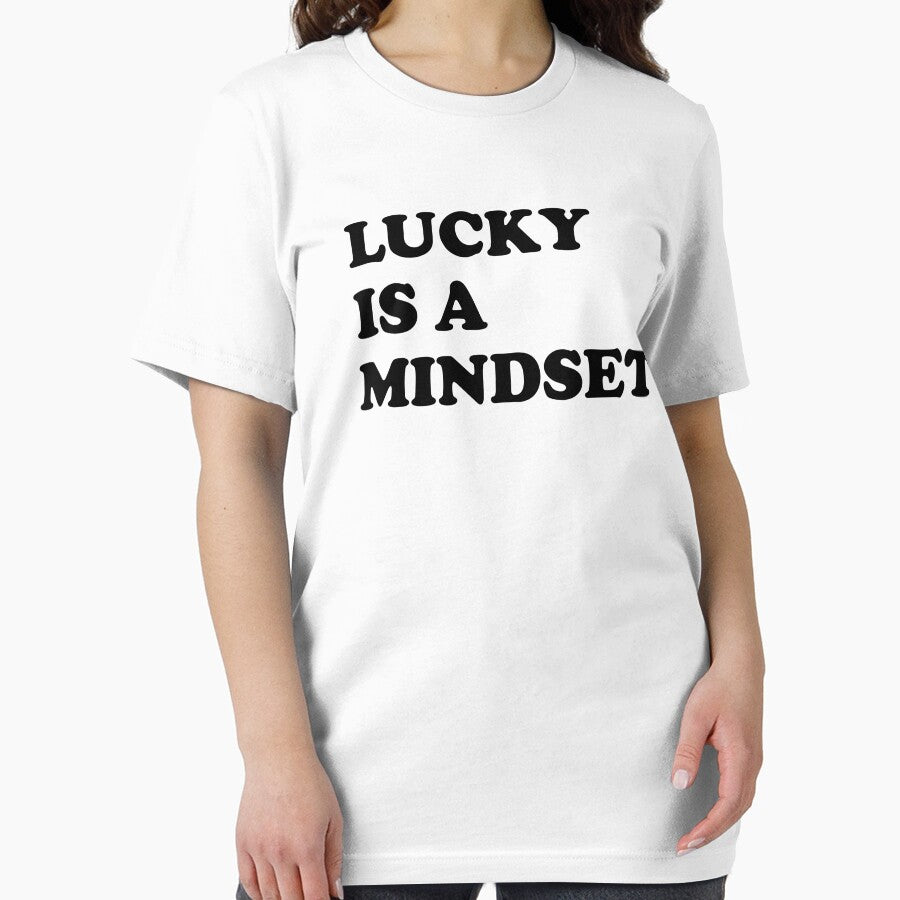 Lucky is a Mindset - Motivational Positive Thinking Quote by ChungusLiving