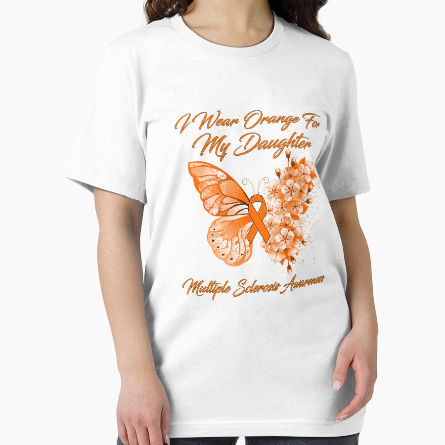 I Wear Orange For My Daughter Multiple Sclerosis Awareness Premium, Design, Soft Women 2 by JaylinStore