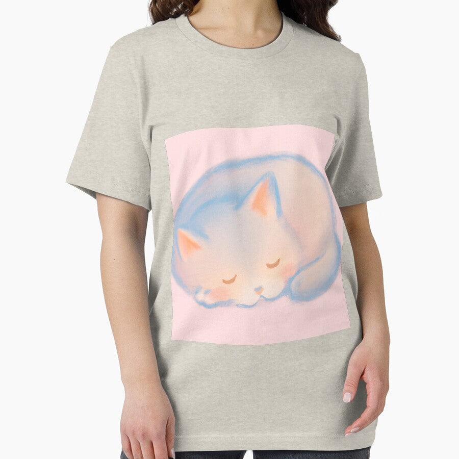 pastel sleeping kawaii cat fluffy soft by LeviTheOtaku