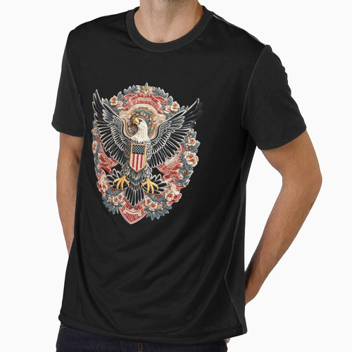 American Freedom Emblem - Stripe Style by Master-Print
