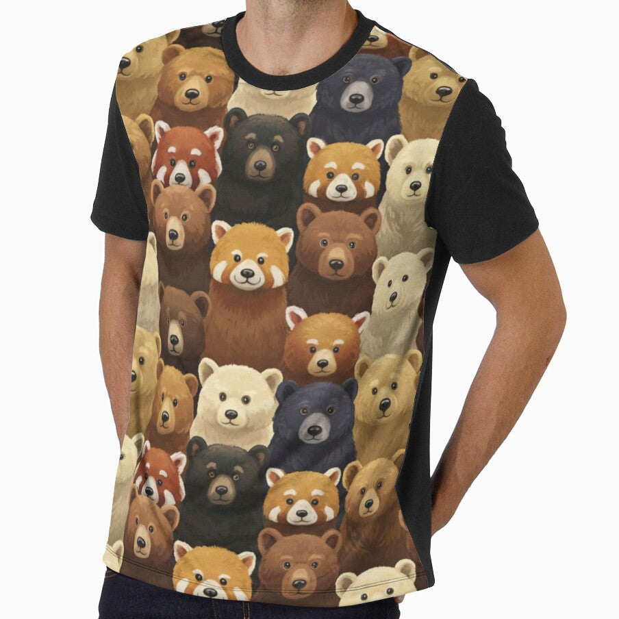Premium Gift – Cozy Bears Crowd Illustration iphone case by Imaginarium of Chaos falcon88
