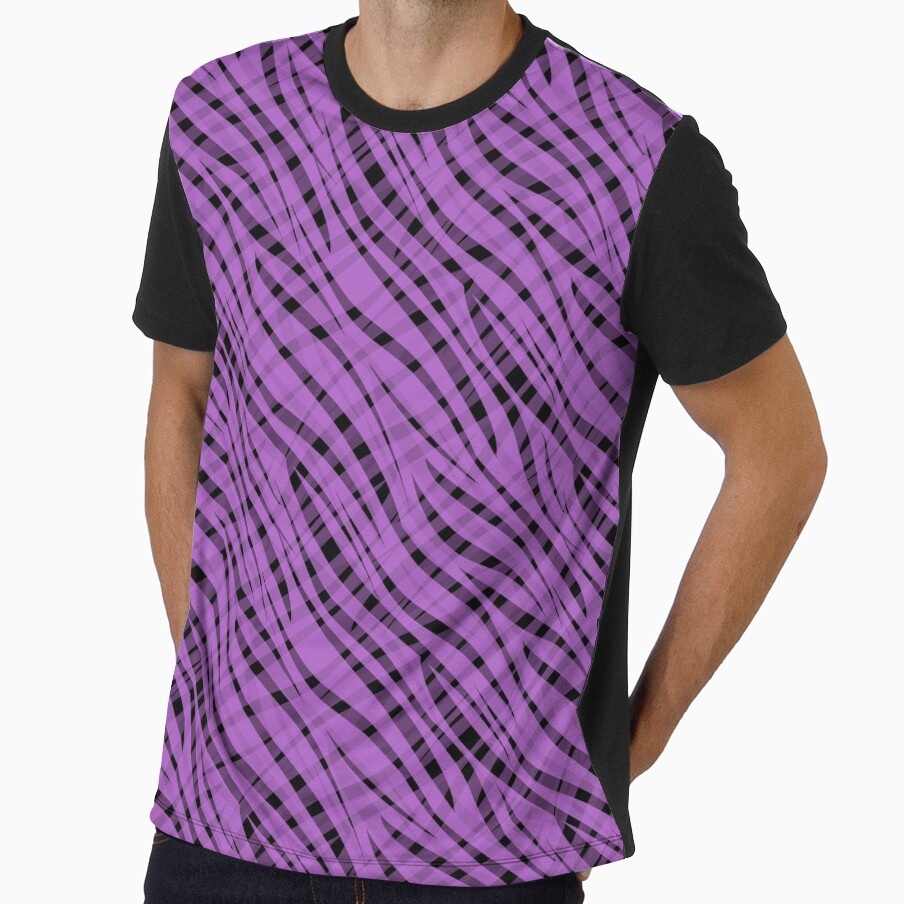 purple tiger abstract print  pattern by fuzzyfox