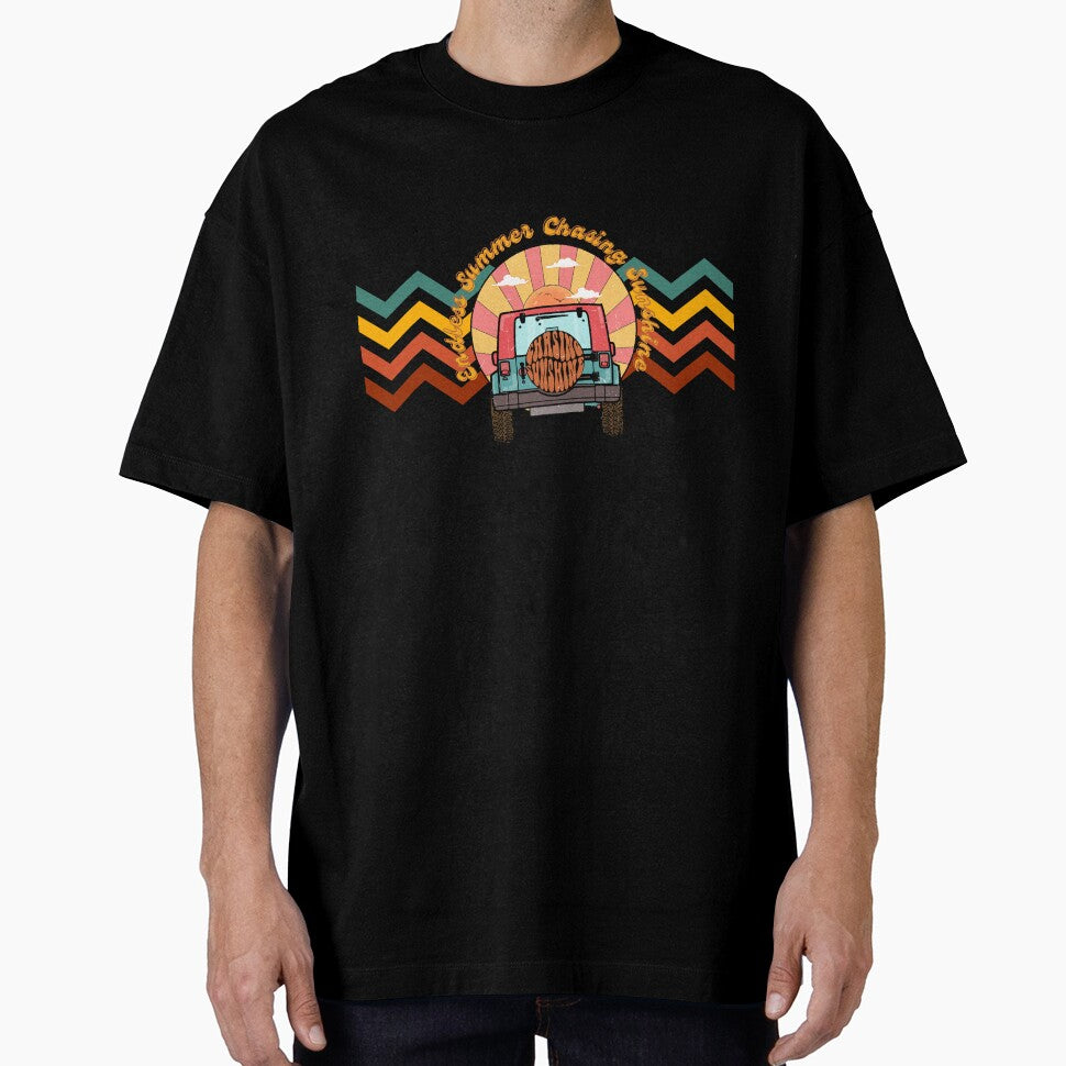 Retro Design T-shirts Chasing the Sunshine Unisex T shirts by Wayo29