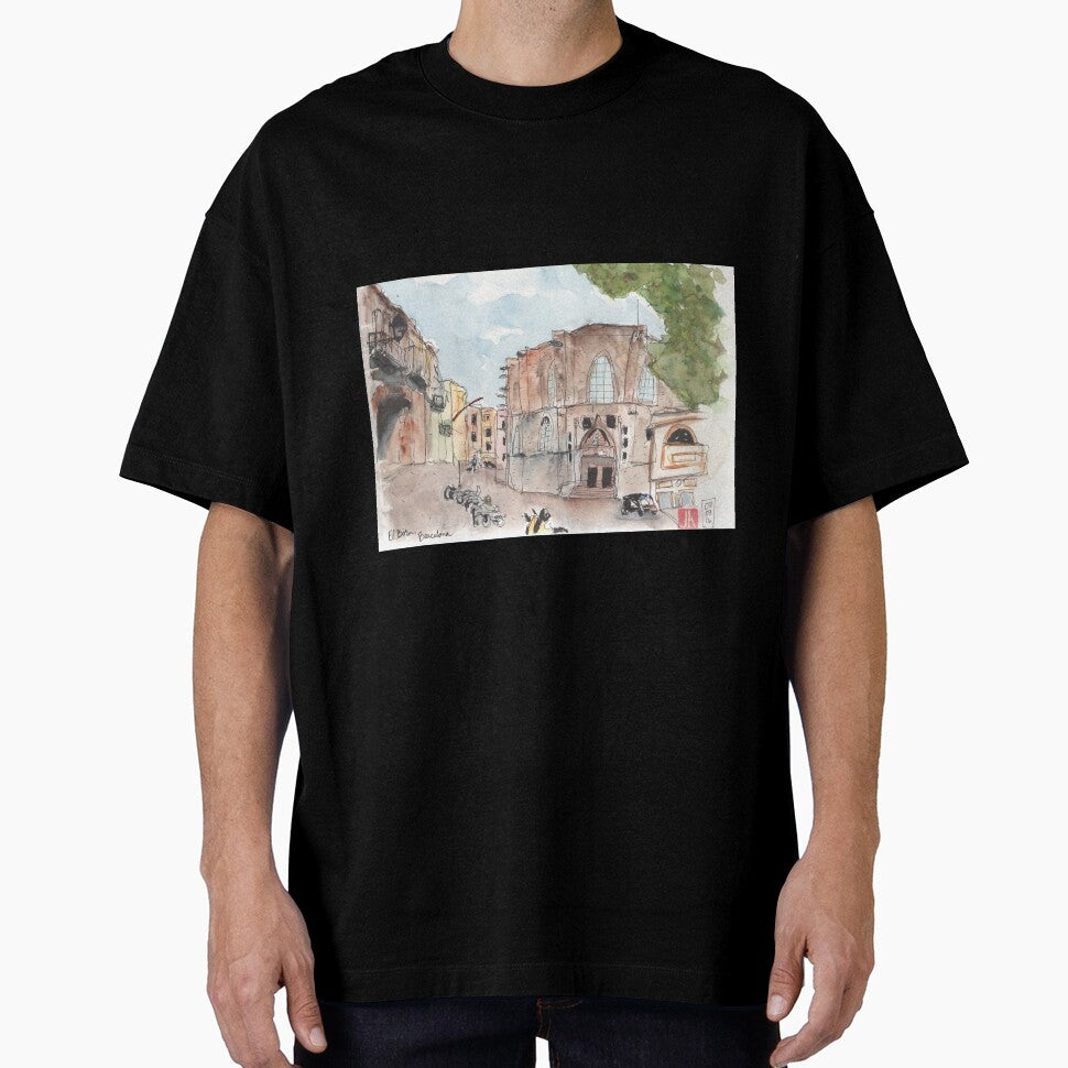 Barcelona El Born Urban Sketch by Jennie Kessinger