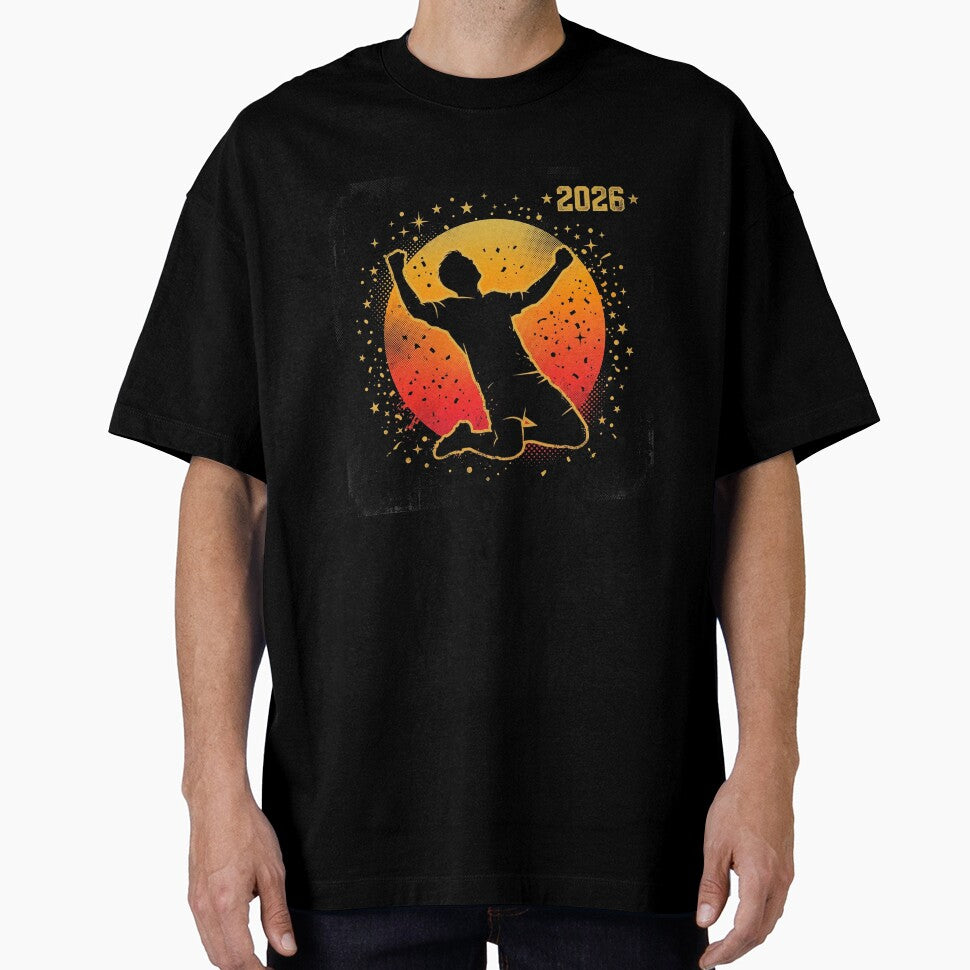 Goal Celebration Silhouette World Cup 2026 Football T-Shirt by Urban Edge Designs