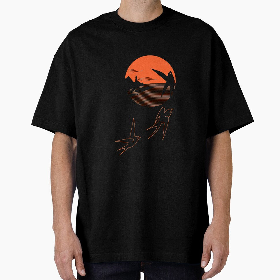 Swallow And The Sea - A Minimal Tee by sachpica