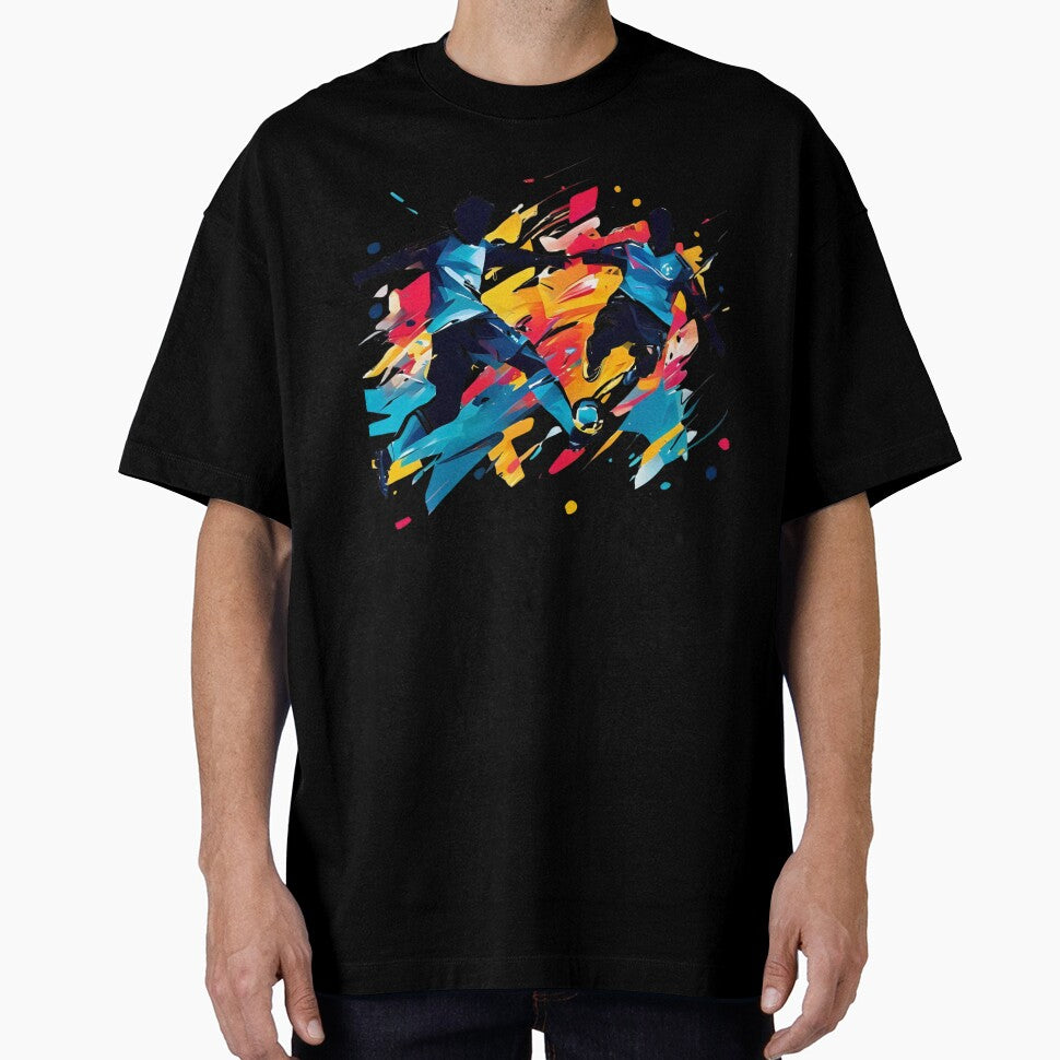 Abstract Soccer Clash 1 by PixelKickr