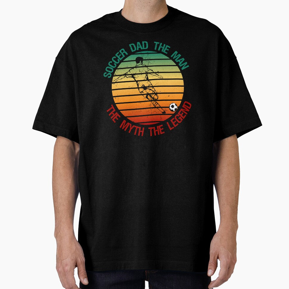 Soccer Dad The Man The Myth The Legend Funny Gifts For Fathers by nquestiaa