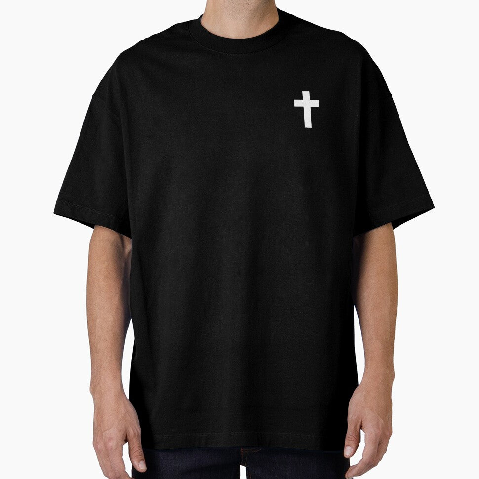 White CrossPocket Patch T-Shirt for Men and Women by AllStarMerch