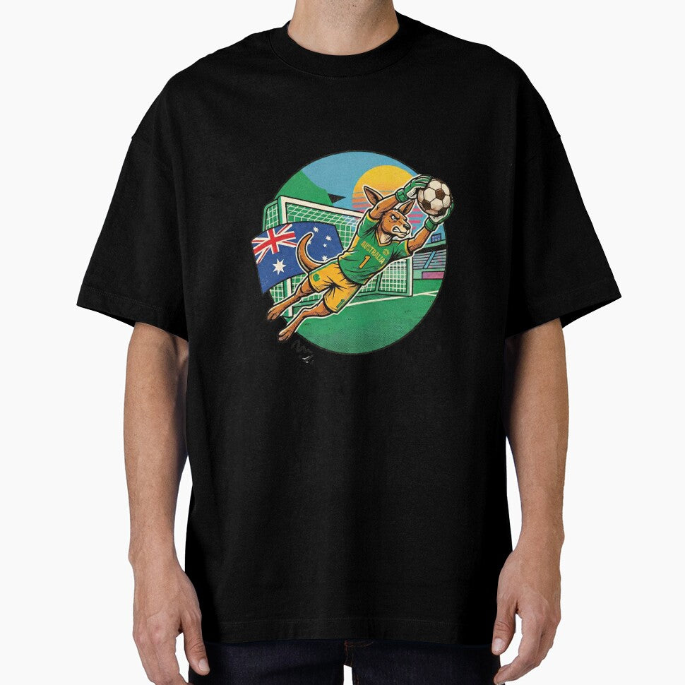 Retro 90s Kangroo Soccer Keeper by Ink & Void Co.