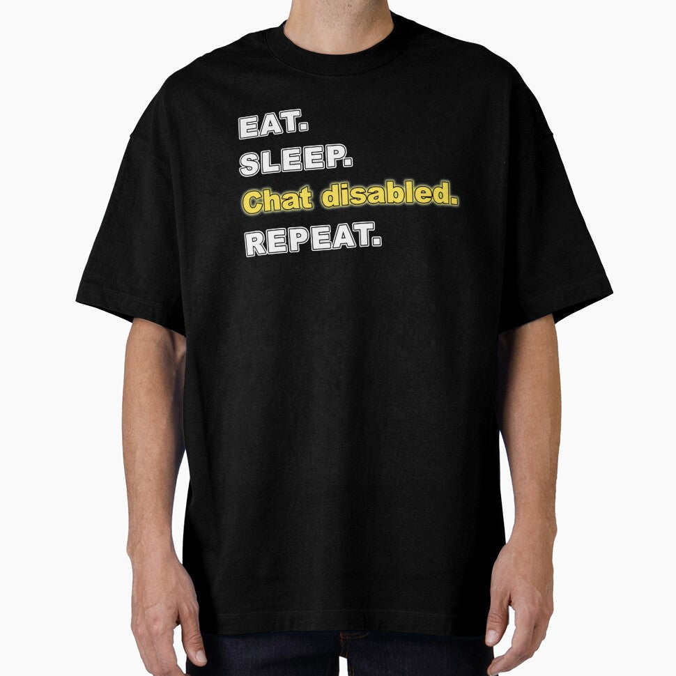 Eat Sleep Chat Disabled Repeat Rocket by AdsInspiration