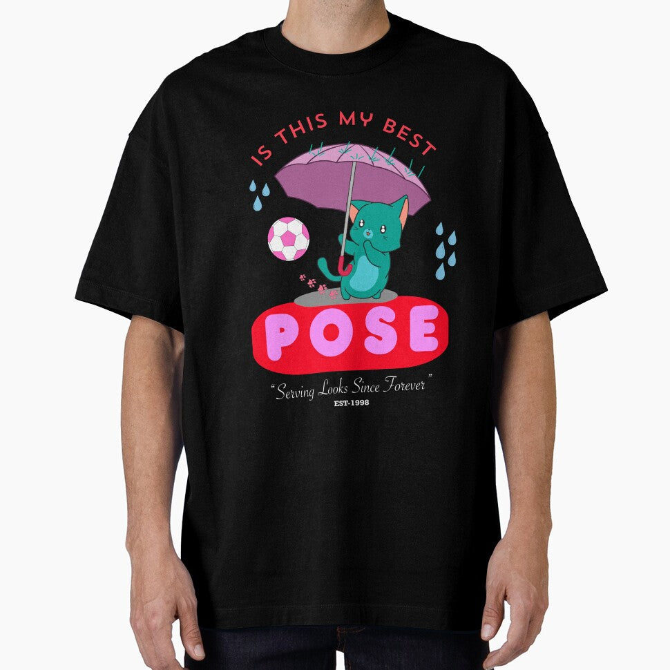 Is This My Best Pose Cat Tee by CREEPY CRAZE