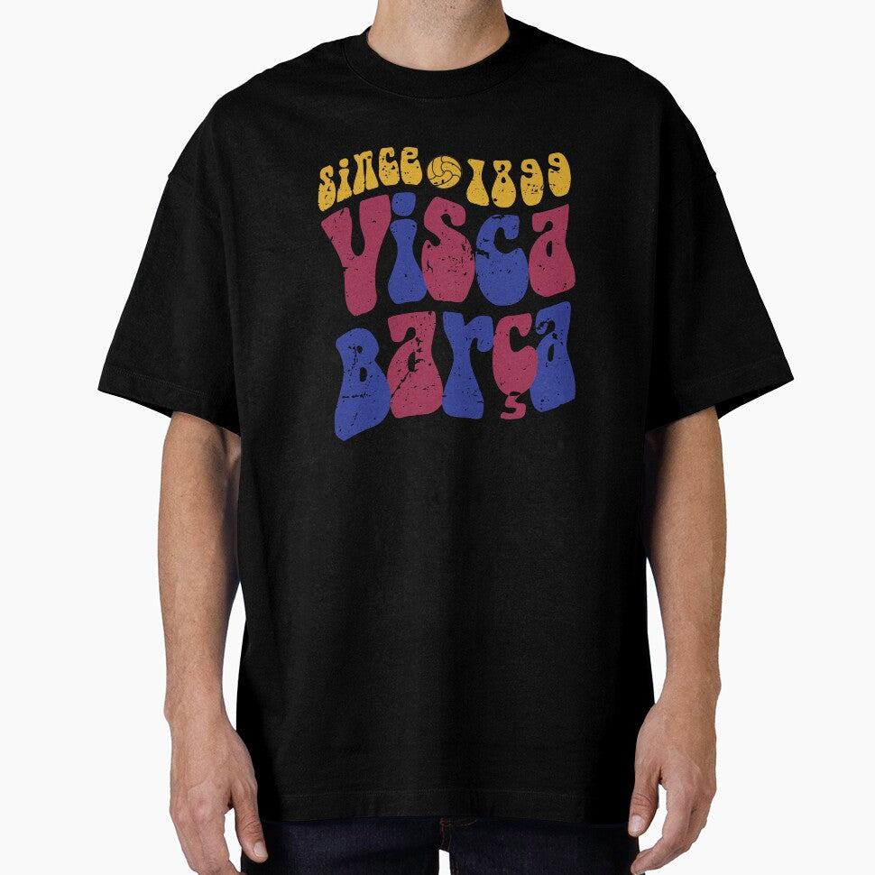 Groovy Retro Barcelona T-shirt | Visca Barça | Gift for Barcelona fans | Soccer football dad hat | barcelona vintage | Gift for Culé by Squadra Canvas