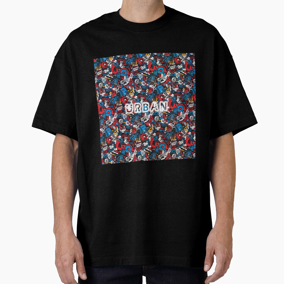 Urban Red & Blue Graffiti by Designifying