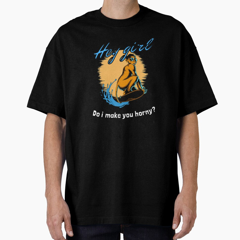 Funny Do I make you Horny? Little Devil Monkey, Bad Kitty T-Shirts Design by tengamerx