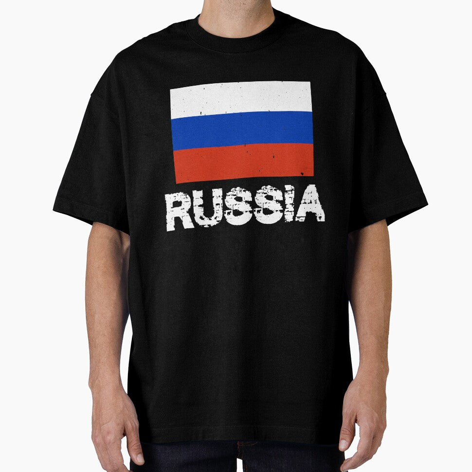 Russia Flag T-Shirt for Men and Women by AllStarMerch
