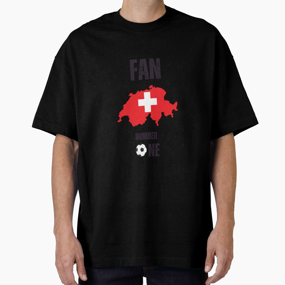 Ch Suisse football fan number one t-shirt inspired by the Switzerland team by Passionfoot