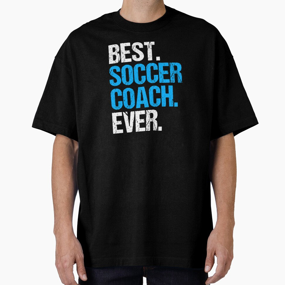 Best Soccer Coach Ever Ball Game Sports Gift Idea by haselshirt