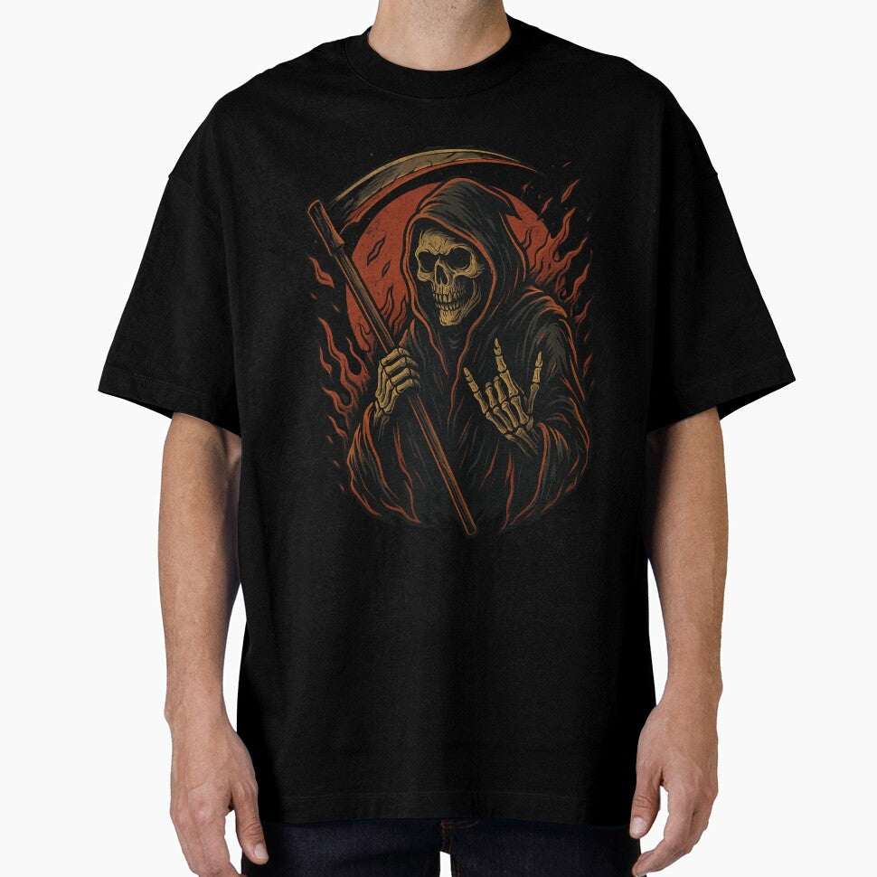 Metal Oversized T-Shirt by Jackfruitss