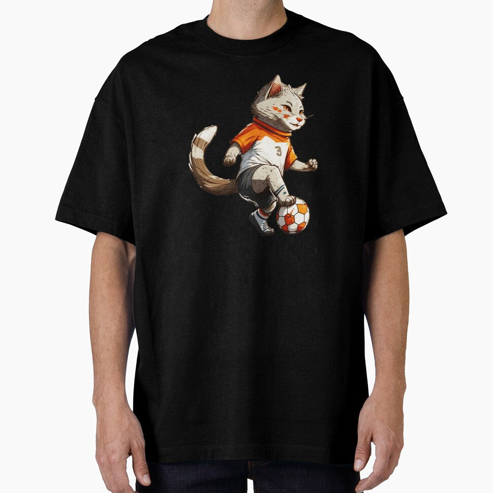 Soccer Cat - Vintage Sports Design by GabrieSketcham