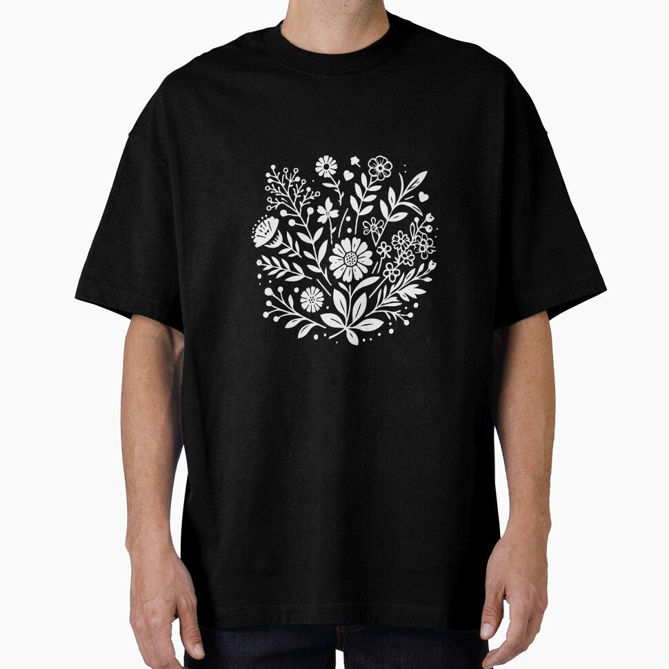 Minimalist T-Shirts, Gifts for Women, Flowers Crewneck Sweatshirt, Aesthetic Tees, Floral Shirts for Women, Wild Flowers Graphic Tees by teecraftstudios