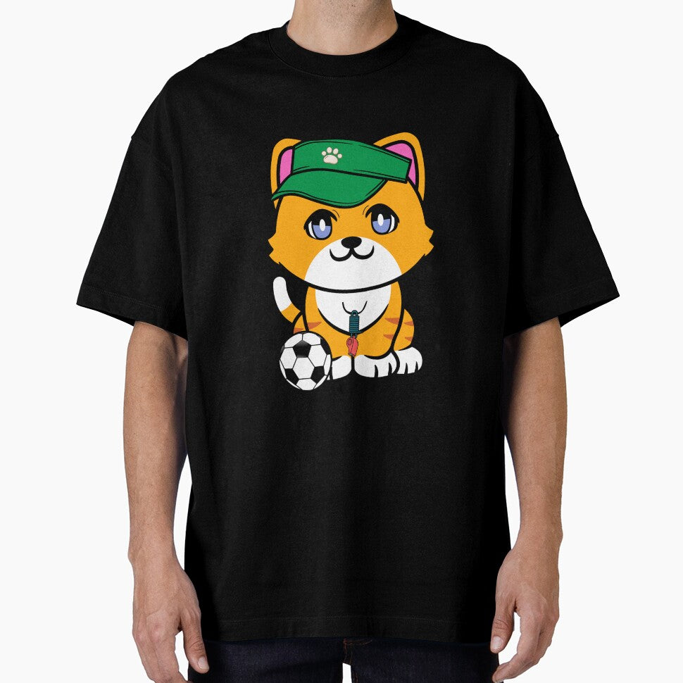 Soccer Player Orange Cat by Pet Station
