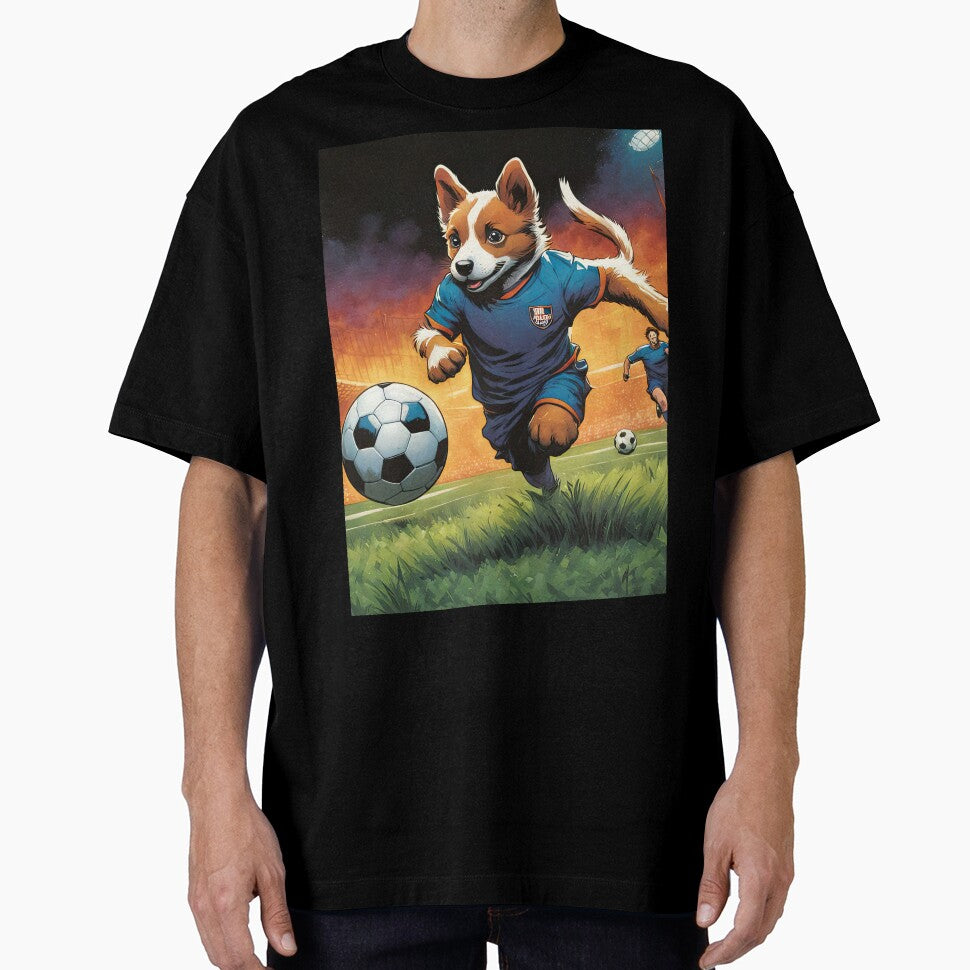 Puppy playing soccer by Colin Bentham