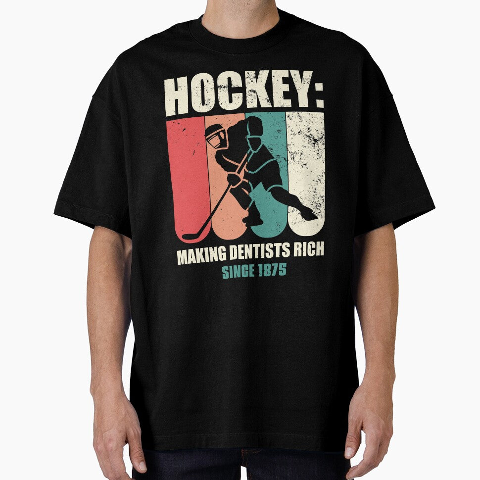 Funny Ice Hockey Player Making Dentists Rich Sine 1875 Gift by tomtomd