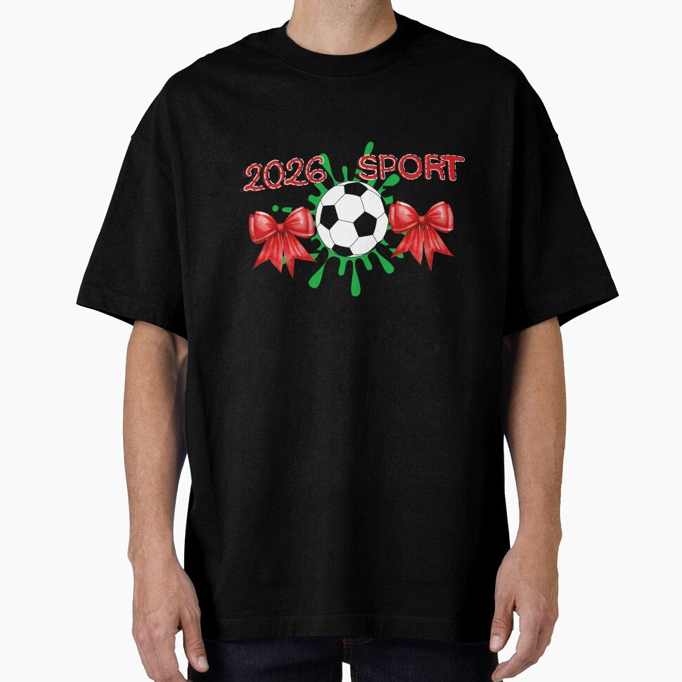 2026 Sport Mom – Soccer Design with Red Bows by BeatyinChaos