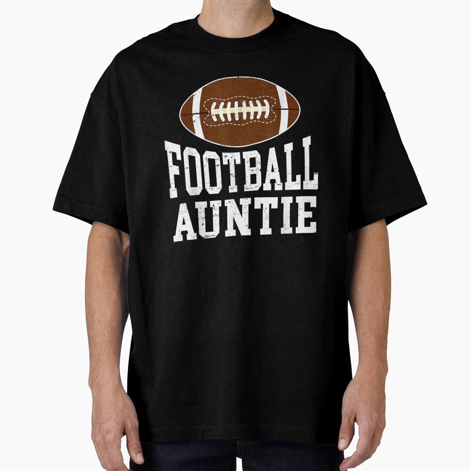 Funny American Football Auntie Retro Sports Football Lover by CuthbertShop