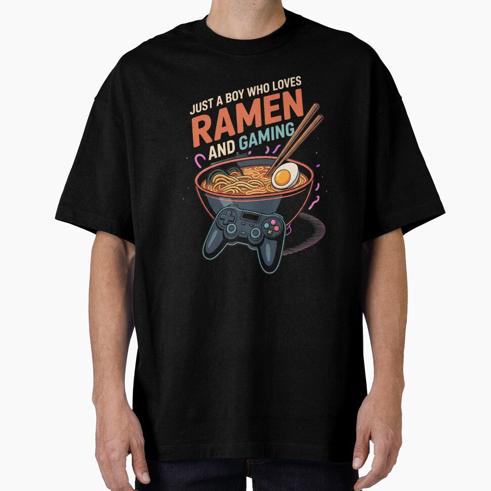 Ramen Gaming Shirt, Funny Gamer T Shirt, Unisex Ramen Lover Graphic Tee by OlyvieArt