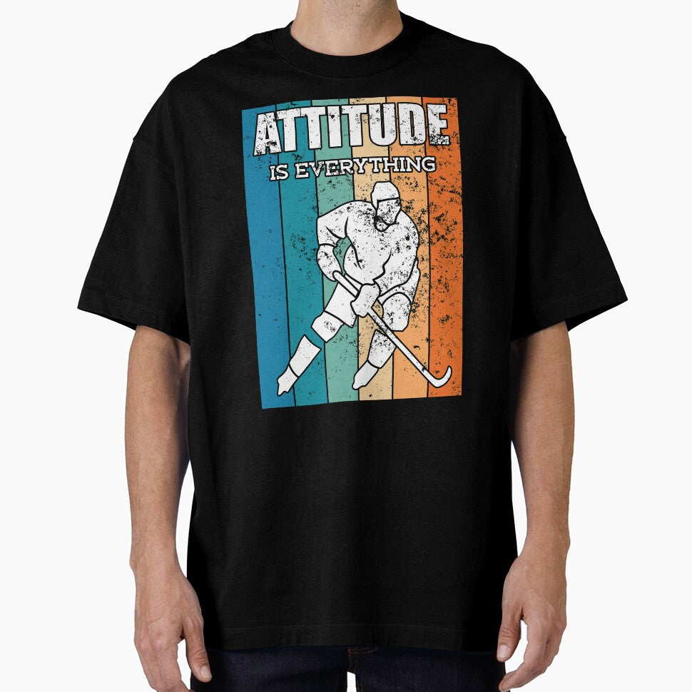 Funny Ice Hockey Player Attitude Is Everything Gift by tomtomd