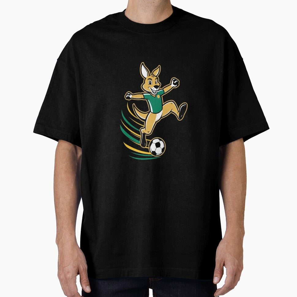Dynamic Australian Kangaroo Soccer Player Mascot Art by PMTaurus