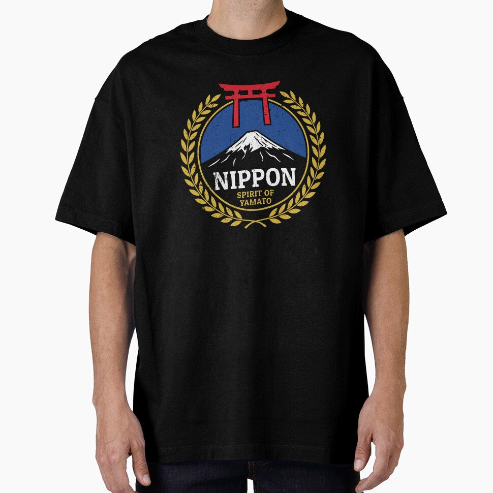 Japan Nippon Spirit of Yamato Torii Fuji by crouchingpixel