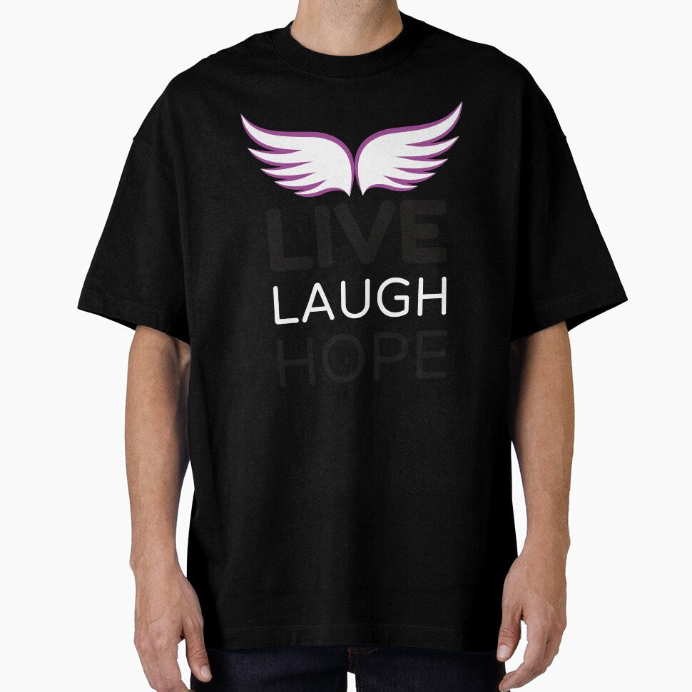 Live Laugh Hope - Short Motivational Quote | Colorful Fashion Hope Typography by Delandor