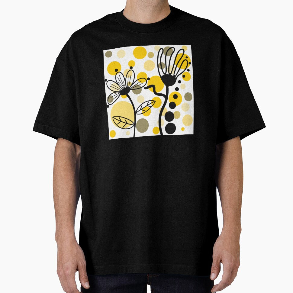 Yellow And Black Boho Design by Sartoris Art