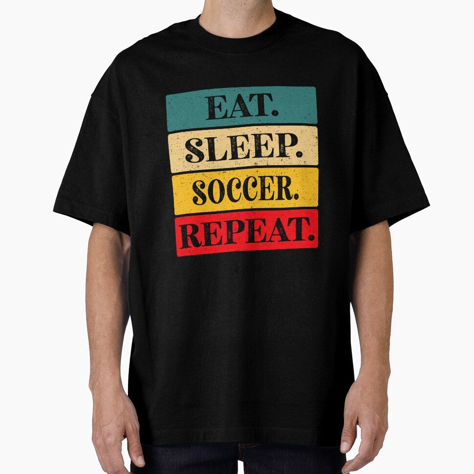 Eat, Sleep, Soccer, Repeat Essential Classic Sticker And Shirt Design by Glike