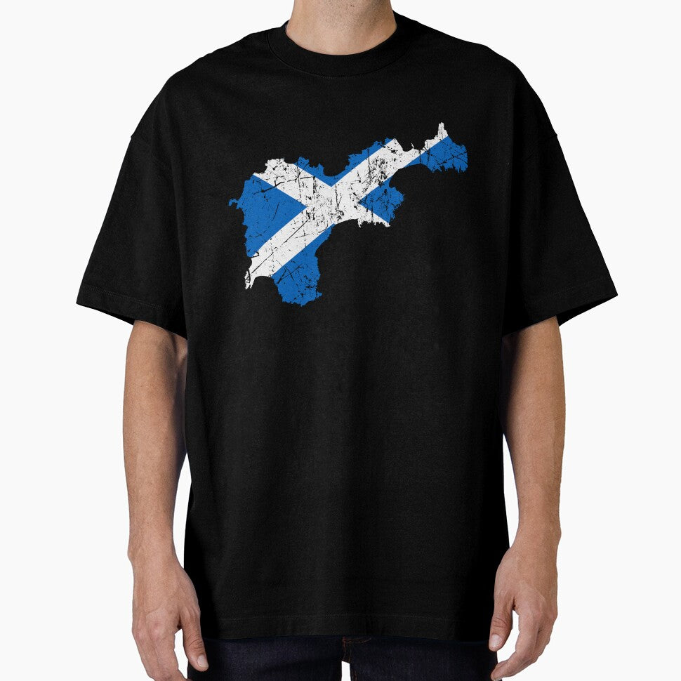 Scotland Flag on Tiree - Distressed by isleheid