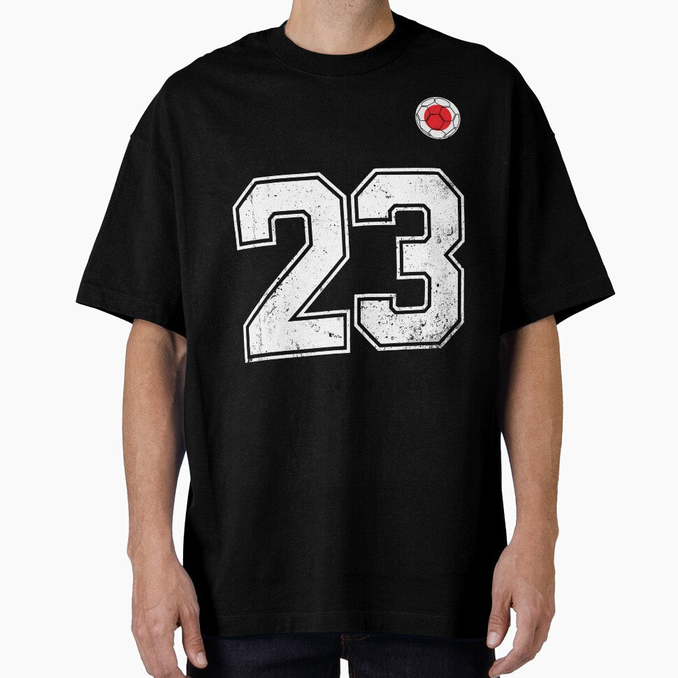 Japan Soccer Number 23 Vintage Sports Fan by LiviuGligoros