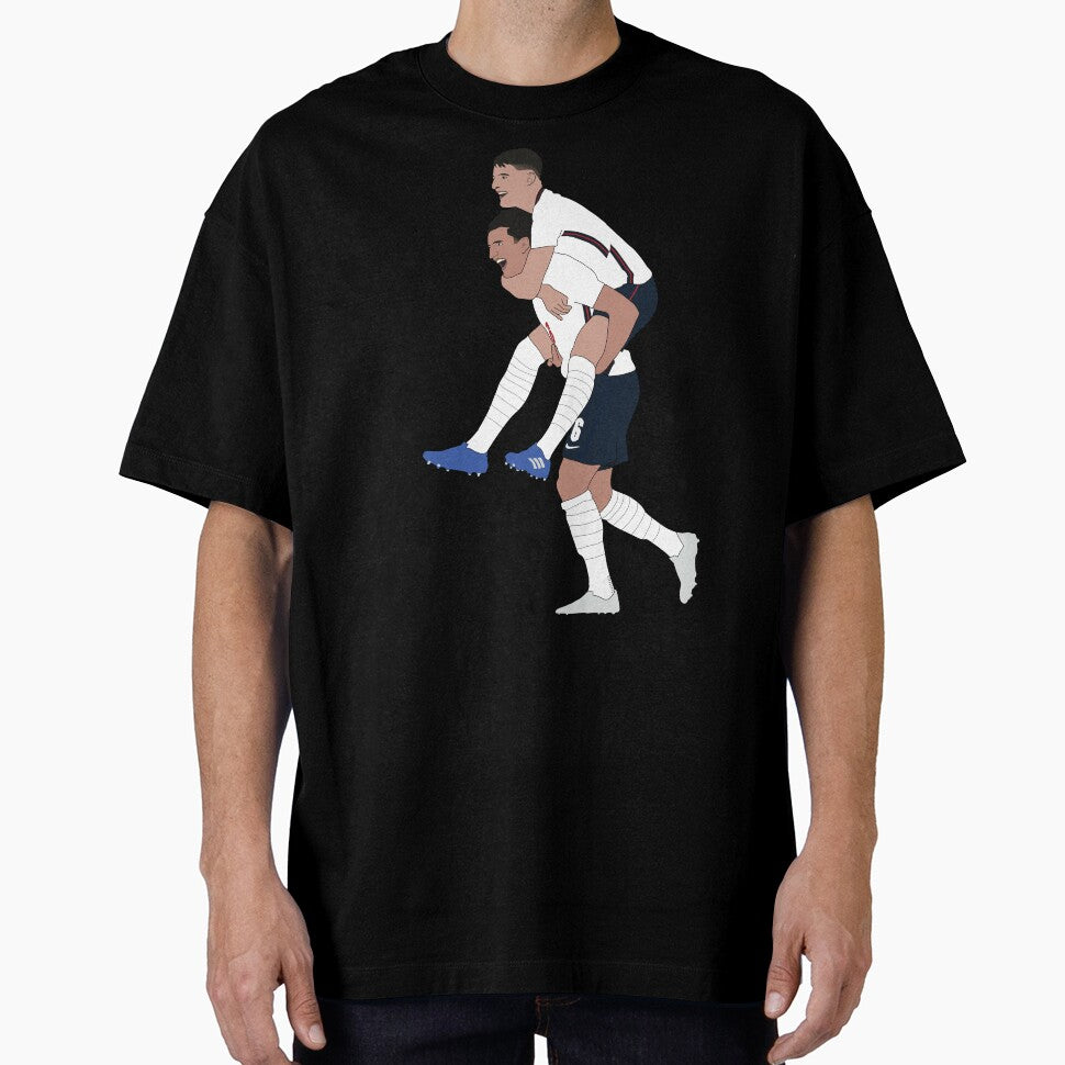 Harry Maguire Declan Rice England Euros Minimalist by Hevding
