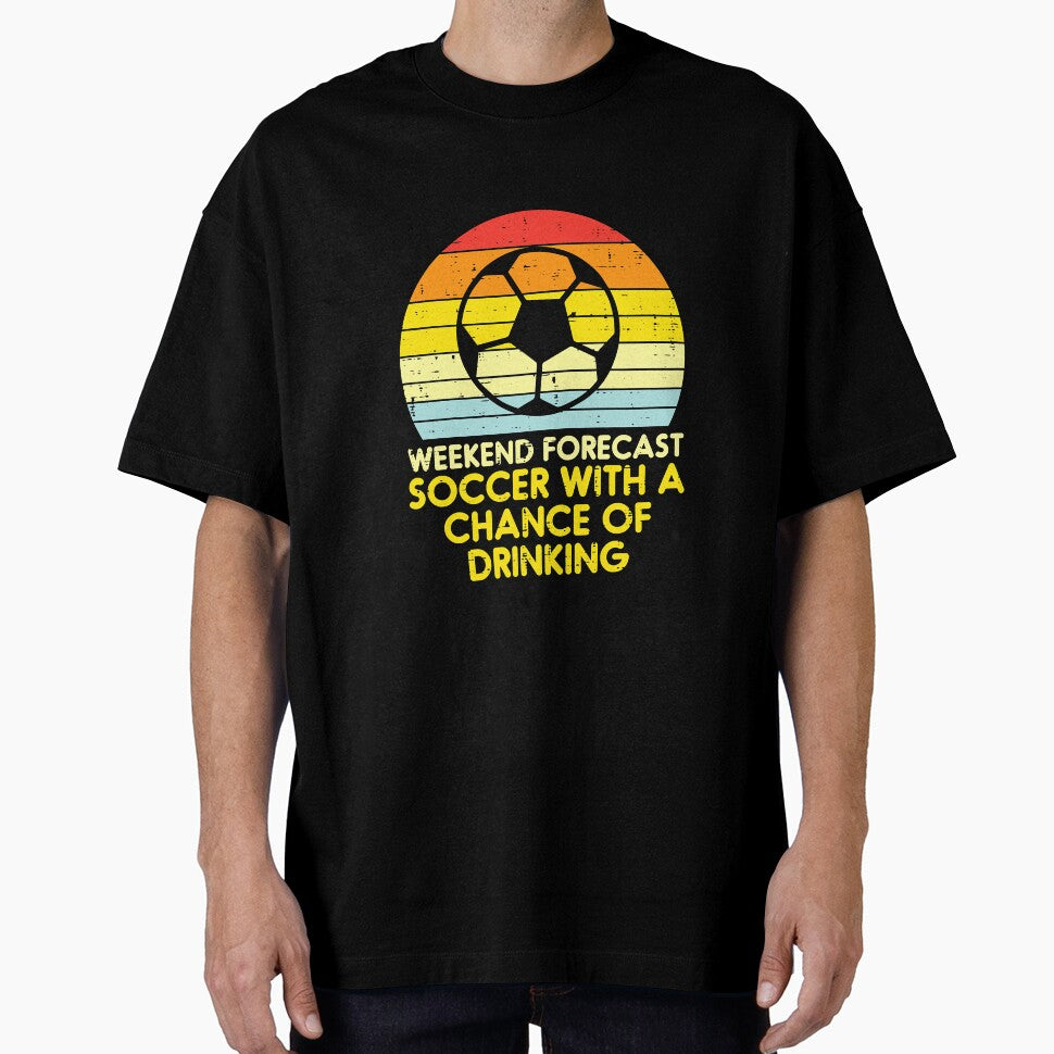 Weekend Forecast Soccer Drinking Retro by SkyCloudBlue