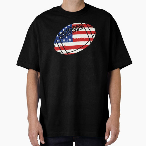 American Football Fans Usa Flag Distressed Design by GabrieSketcham
