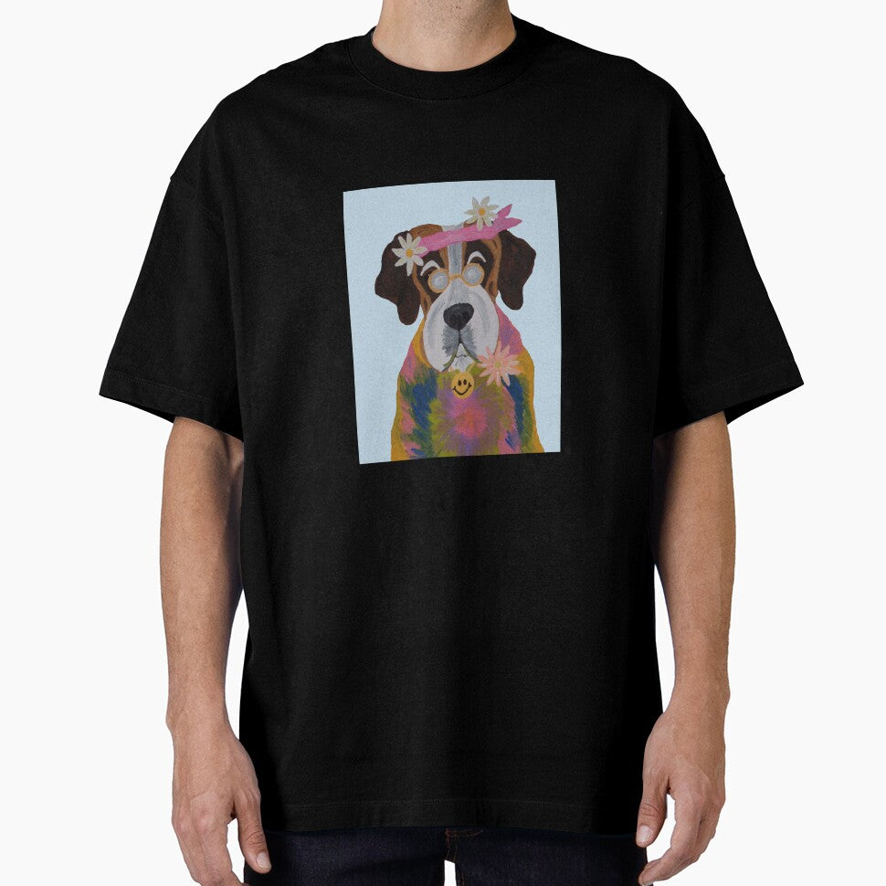 Saint Bernard Hippie by Squirreldumplings