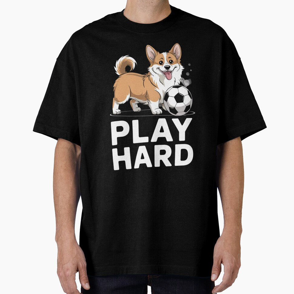 Soccer Corgi Dog Play Hard Team Sport Ball by Ikwalima
