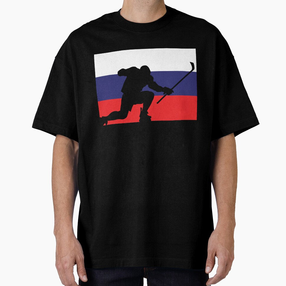 Russian Ice Hockey Silhouette Celebration - transparent by CanvasTee