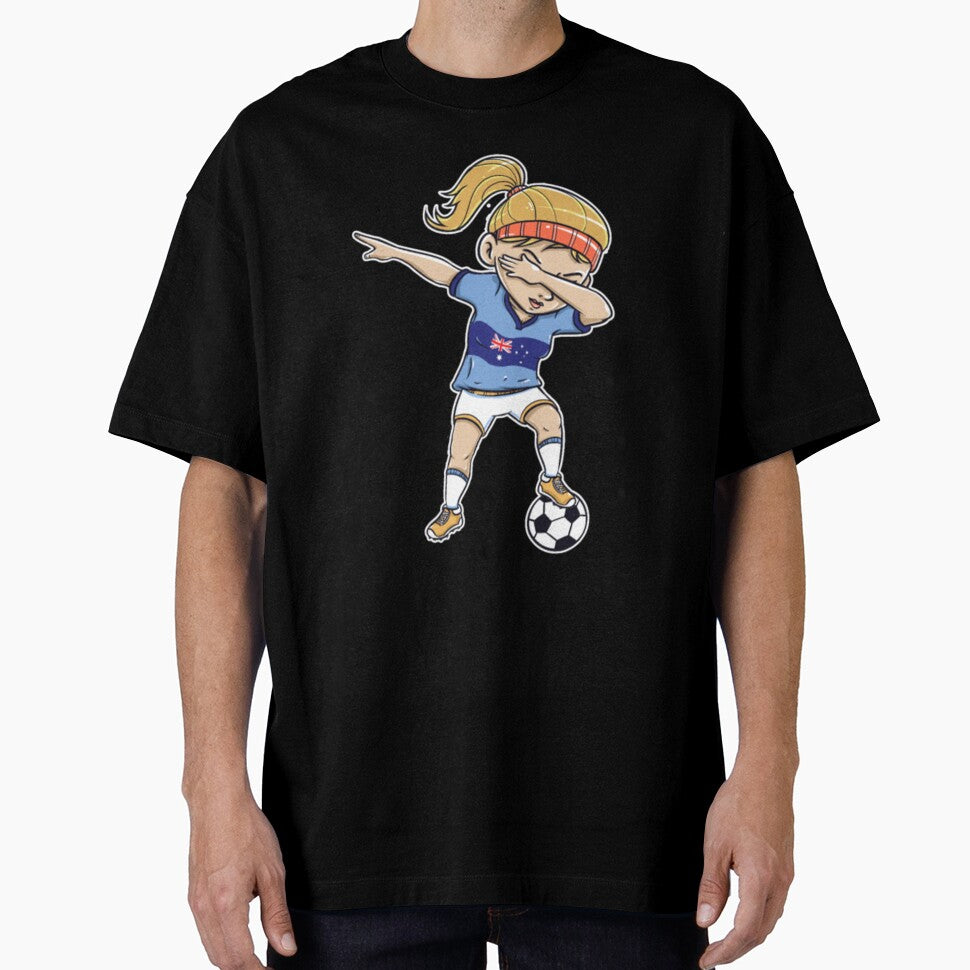Dabbing Soccer Player Funny Australia Fan by shirtshue
