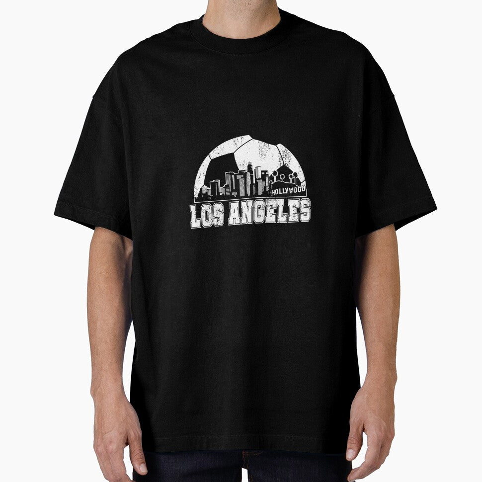 Los Angeles Skyline Soccer Lover by MollyLYork