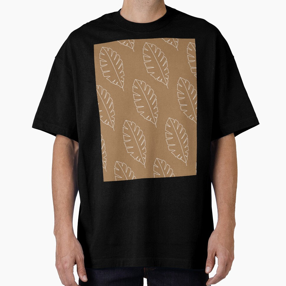 Minimalist Floral Leaf Pattern Earth Toned by SoloTravelerSt