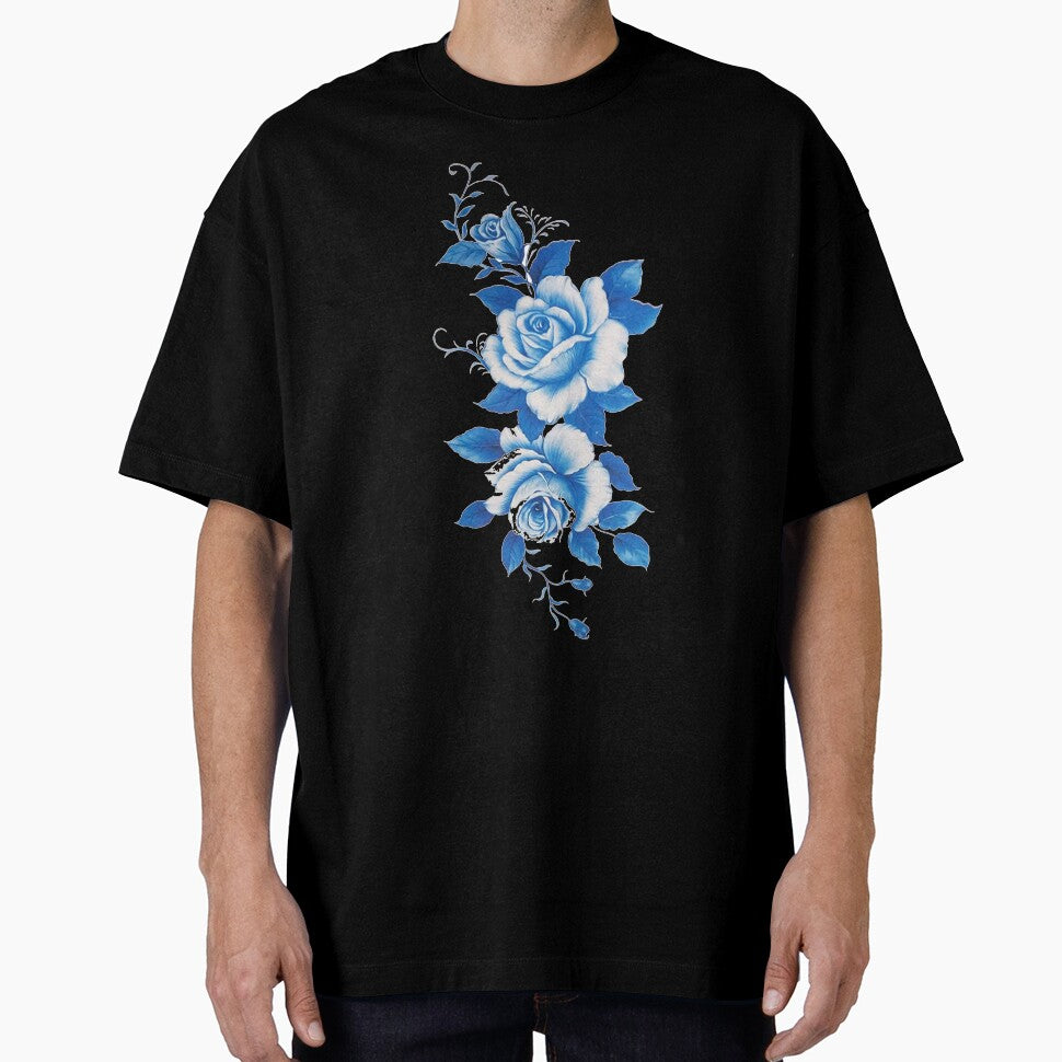 modern minimalist floral , blue and white flower by doitwithlove