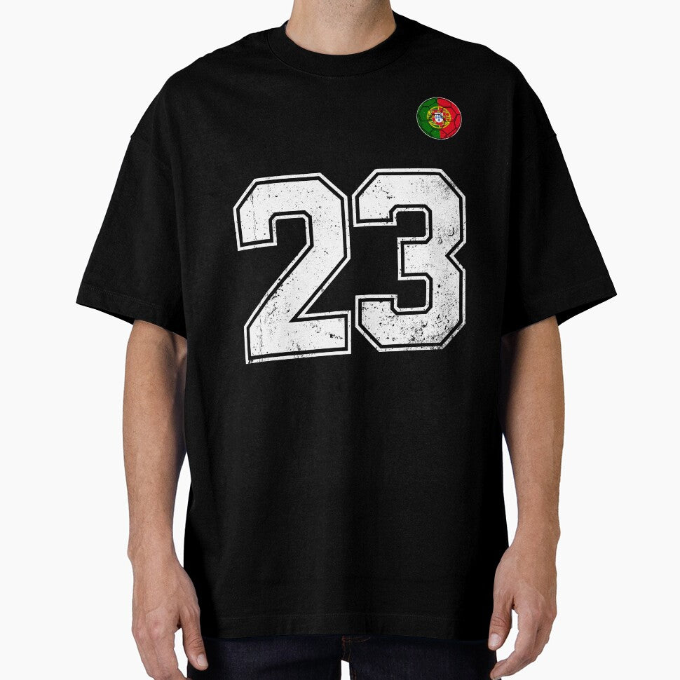 Portugal Soccer Number 23 Vintage Sports Fan by OliviaHayesArt